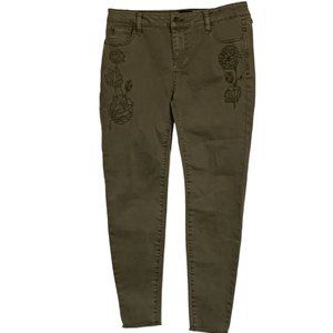 Celebrity Pink Skinny Ankle Flower Jeans